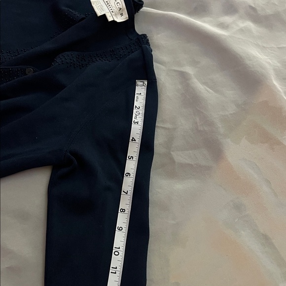 Oscar de la Renta Navy Cardigan - Picture 4 of 7